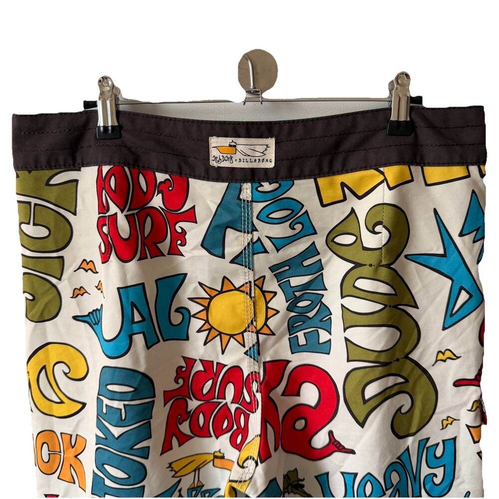 Andy Davis x Billabong Mens Size 34 Swim Trunks Board Shorts Graphic Colorful - Picture 9 of 10